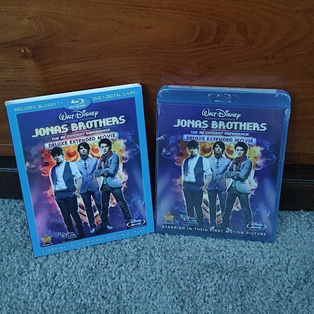 JONAS BROTHERS - The Concert Experience 3D/2D Blu-ray + DVD Discs - NEW sealed!!